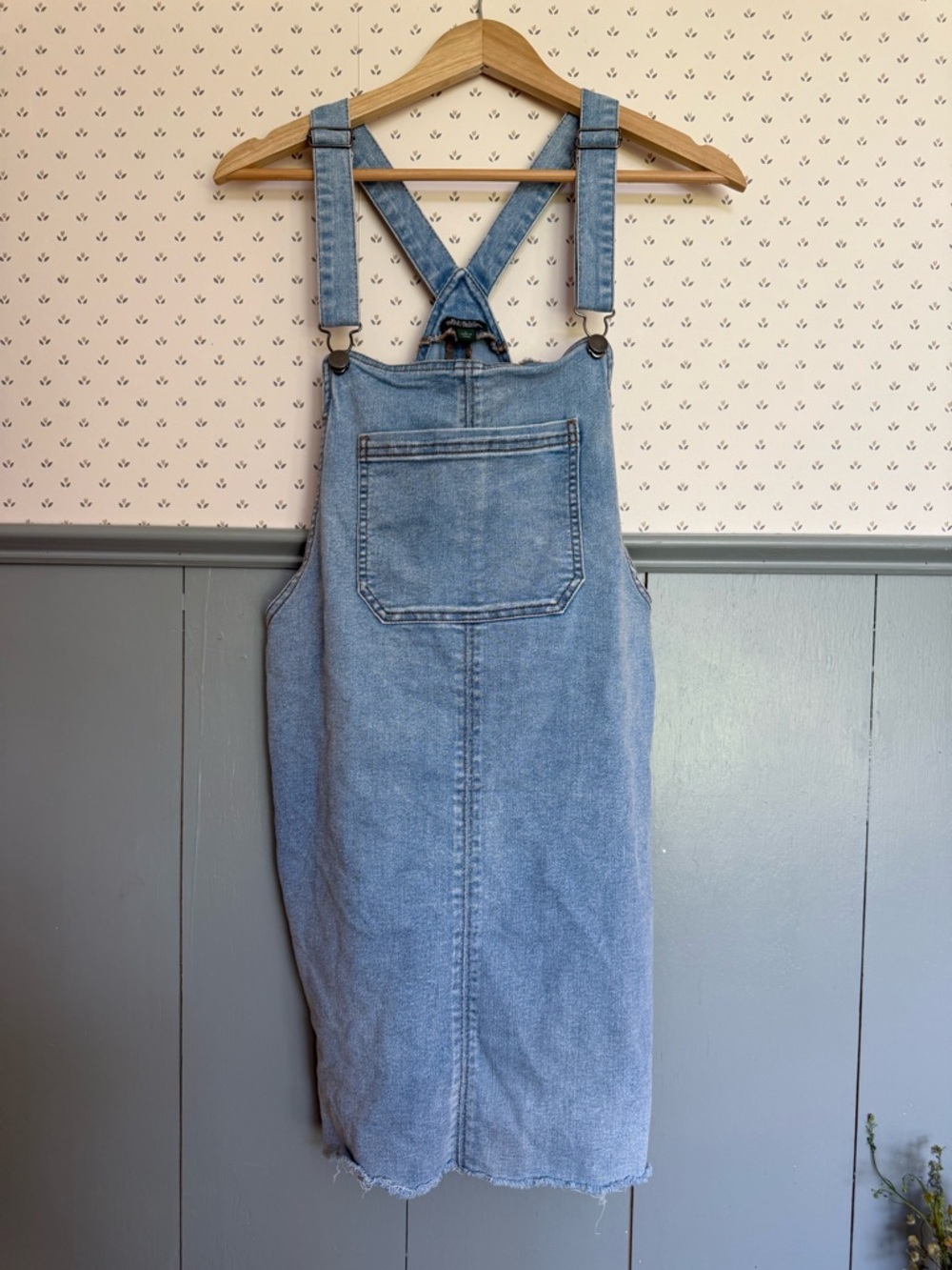 wild fable Light Blue Denim Overall Dress